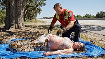 A Pregnant Woman Was Eaten By A Giant Python Until Rescuers Performed A Miracle Surgery
