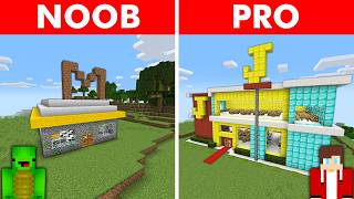 JJ's RICH vs Mikey's POOR McDonalds Survive Battle in Minecraft