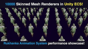 Tutorial - Animations with Rukhanka + VContainer + ECS (10000 Skinned Mesh Renderers)