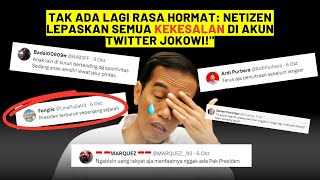 TAK ADA LAGI RASA HORMAT !! NETIZEN LEPASKAN SEMUA KEKESALANNYA DI AKUN X JOKOWI !