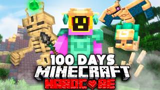 I Survived 100 Days Of Minecraft Hardcore In The Ancient AZTEC ERA!