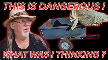 Ik heb een kettingzaag op een aanhanger gemonteerd... Waarschijnlijk geen goed idee.