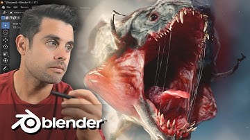 I Created THIS Alien in Blender 4.5 Vulkan....3-Second Renders! 🤯