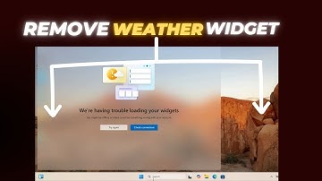 Hoe verwijder ik een weerwidget in Windows 11?