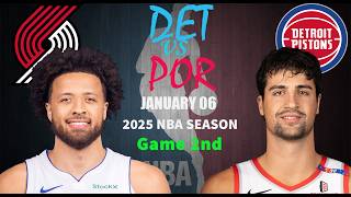 Detroit Pistons vs Portland Trail Blazers 2nd QTR Game Highlights | NBA Season Jan 6, 2025