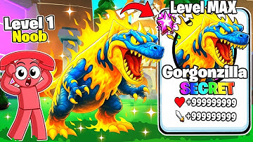 Unlocking Max Level OP Gorgonzilla in Brainrot Evolution