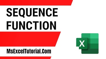 How to Use Sequence Function in Excel