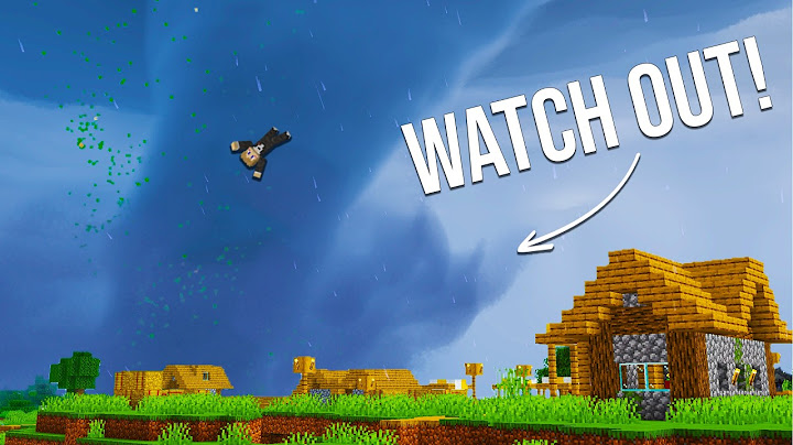 Minecraft but a TORNADO Destroys Rat Civilization!