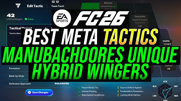 ManuBachoores Unique Hybrid Wingers (Full Custom Tactics) - FC 26