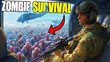 Building a Modern Army in NEW ZOMBIE SURVIVAL Battle Simulator! - Broken Arrow: Zombie Mod