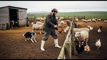 ⚠️Python Attack! – Farmer & Border Collie Save Sheep in Dramatic Rescue #animals #dog #rescue #snake
