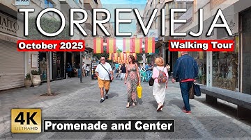 Torrevieja - Promenade & Center, October 11, 2025 - Spain | Costa Blanca - Walking tour [4k 60fps]