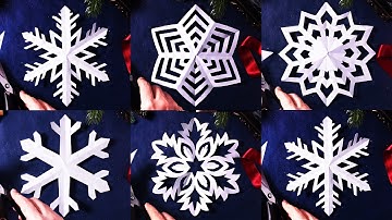 ✂️ Easy Paper Snowflake Tutorial | 5 Unique Christmas DIY Ideas