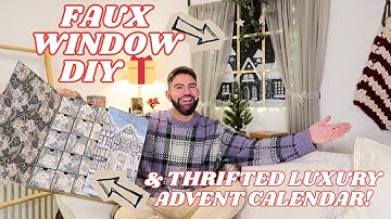 Thrifting a LUXE Advent Calendar & Creating Stunning DIY Christmas Window Decor! Mr Carrington