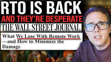 RTO IS BACK AND DESPERATE! (WALLSTREET JOURNAL)