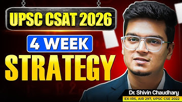 UPSC CSAT: The *ONLY* Plan You Will Ever Need | Dr. Shivin Chaudhary