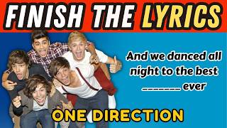 Finish the Lyrics: One Direction Edition | Nostalgic Challenge for True Fans 💫