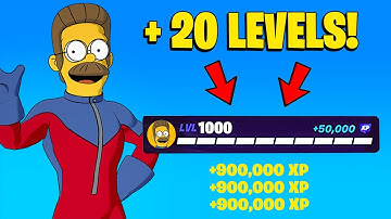 THE BEST LEGIT *NO TIMER* FORTNITE XP MAP to FARM & LEVEL UP FAST in SEASON SIMPSONS ! (1,050,000!)