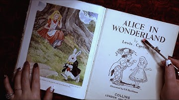 ASMR Old Book Page Flipping, Tracing, Tapping 📖 Whispering