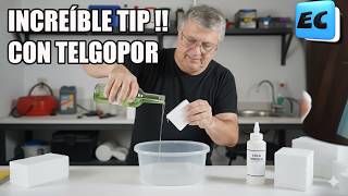 UNA FORMULA INCREÍBLE PARA TRANSFORMAR EL TELGOPOR EN PEGAMENTO O PINTURA SELLADORA DE TECHOS