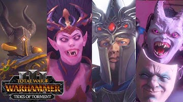 New Legendary Lords’ Campaign Selection Screens and Cinematics – Tides of Torment | TW: Warhammer 3