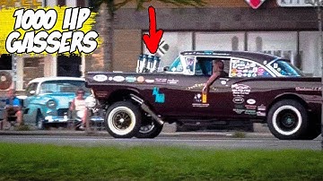 Straight Axle Classic Cars Over 1000 HP! Fastest 30 Race and Street Gassers of the 60