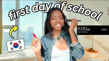 GRWM: FIRST DAY of KOREAN COLLEGE 🇰🇷 *exchange student @KU*