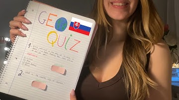 asmr geography quiz 🌍(questions + flags)