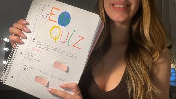 asmr geography quiz 🌍(questions + flags)