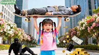 chica genio skate rescató CEO secuestrado…descubrió era su padre&ayudó recuperar miles de millones!