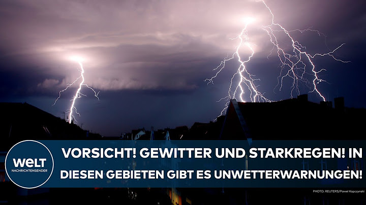 DEUTSCHLAND: Starkregen und Gewitter! In diesen Gebieten gelten weiter Unwetterwarnungen!