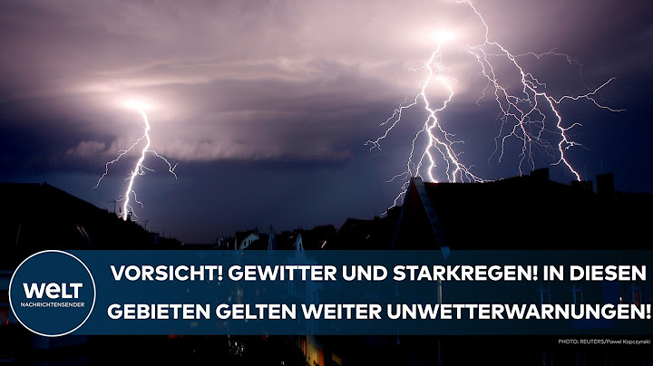 DEUTSCHLAND: Starkregen und Gewitter! In diesen Gebieten gelten weiter Unwetterwarnungen!
