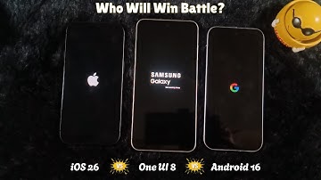 iOS 26 vs One UI 8 vs Android 16 | Comparison (Animation, Speed Test, Clock Style, Quick Panel)