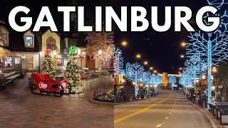 Experience Gatlinburg Christmas Lights Tour Through EMPTY Downtown!