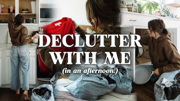 Decluttering My ENTIRE House (In An Afternoon) 📦| *Very Satisfying*