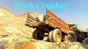 Stone Crusher Machine: A Giant at Work" The Power of Stone: Machine Working in Action" #stonecrusher