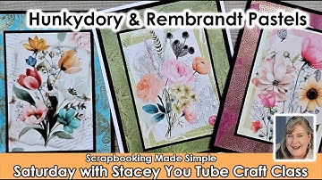 632 Aperture Foiled Frames from Hunkydory and Rembrandt Soft Pastels are easy  and add a wow!