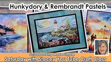632 Aperture Foiled Frames from Hunkydory and Rembrandt Soft Pastels are easy  and add a wow!