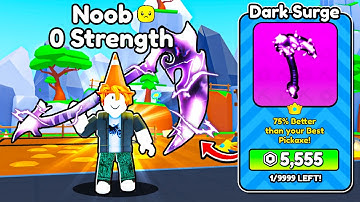 Starting Over as NOOB with Strongest Pickaxe In Roblox Pickaxe Simulator!