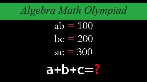 A very Nice Algebra Math Olympiad Question  | Can you Solve This? | LogicNmath