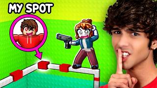 finding IMPOSSIBLE spots in roblox MORPH TOWER...