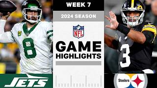 New York Jets vs. Pittsburgh Steelers Game Highlights | NFL 2024 Season Week 7