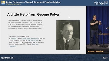 Lightning Talk: Pólya Performance Thinking - Andrew Drakeford - C++ on Sea 2025