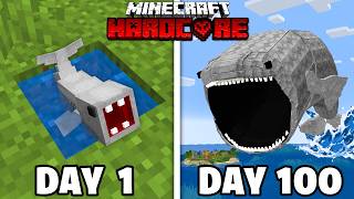 I Survived 100 Days as The BLOOP in Minecraft