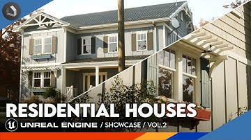 Residential Houses Vol.2 | Unreal Engine 5 | FAB Modular Pack