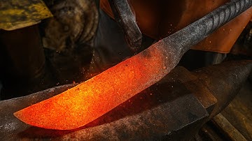 From Rebar to Damascus: Three Knives, One Forge