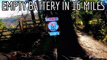 Massive bridleway climbs and descents on 500wh