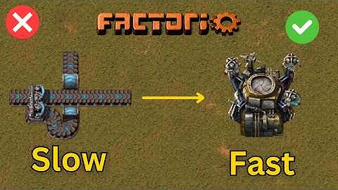 Ultimate Factorio production: Belts vs. Robots