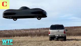 Flying Over a Stopped Car: Alef Flying Car Takes Off