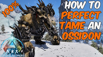 Eenvoudige manier om een ​​Ossidon perfect te temmen in ARK Survival Ascended | Geen getemde dino...